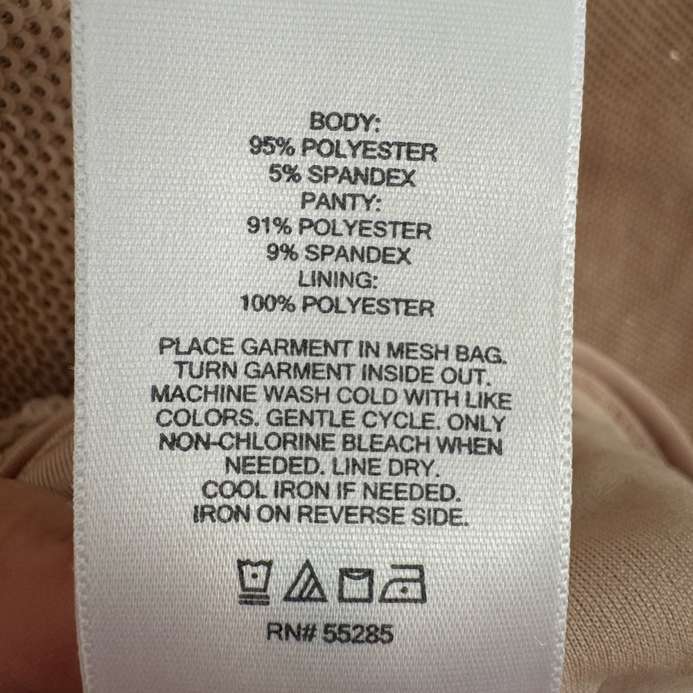 Express Shimmering Tan Sleeveless Bodysuit - Picture 6 of 6